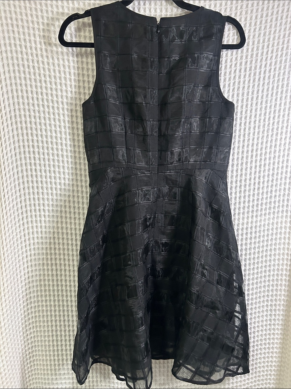 🦋🖤The Limited Black Sleeveless Fit-and-Flare Mini Dress - Picture 4 of 4